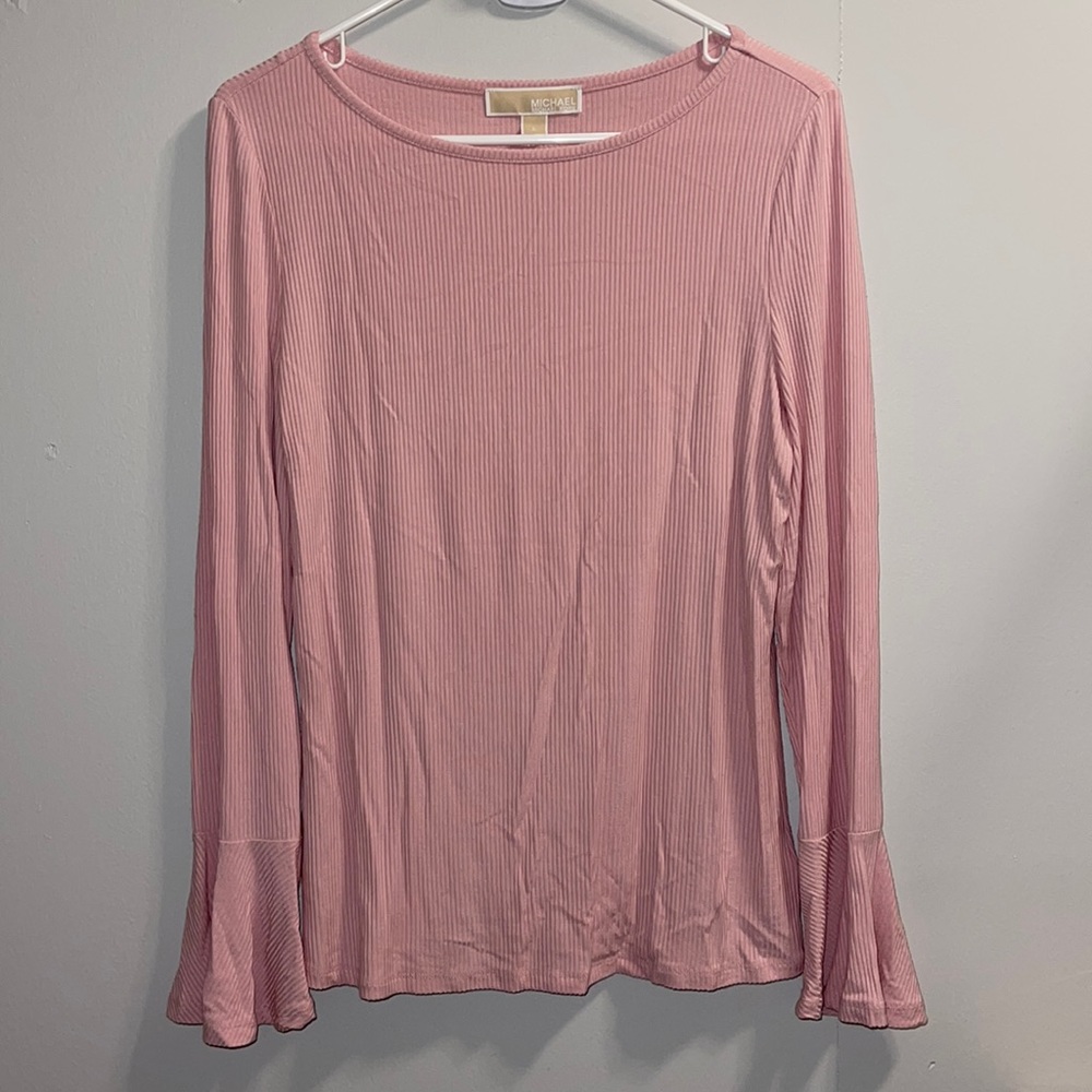 Michael Kors Women’s Ribbed bell sleeve sweater sz‎ large